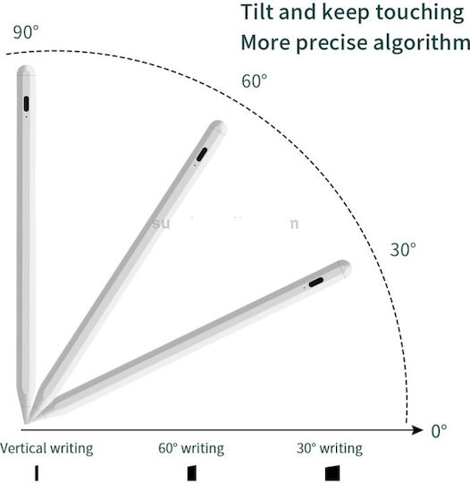 JD16 Digital Touch Pen mit Palm Rejection für iPad mini 6 / iPad Pro 11 (2021) / iPad Air 2020 in Weiß Farbe