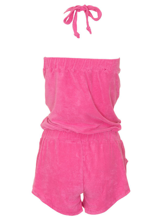 Women's Sleeveless One-piece Shorts Pink