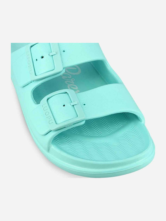 Women's Flip Flops in Turquoise Style Platforms