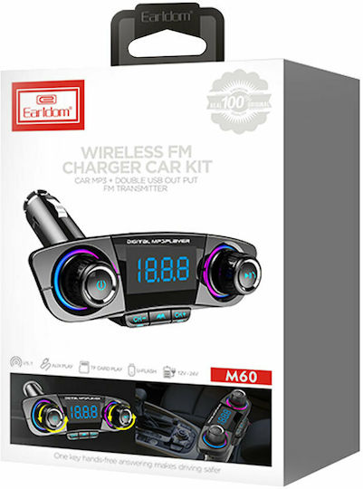 Earldom FM Transmitter Αυτοκινήτου με Bluetooth / USB