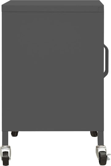 Шкаф Офис с колела Въглени 60x35x49см