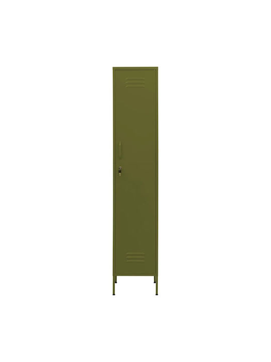 Kleiderschrank Büro mit Schloss Λαδί 35x46x180cm