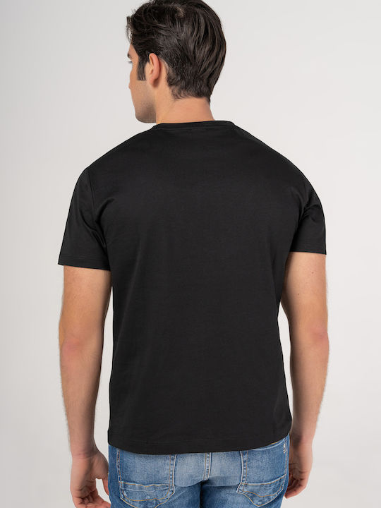 Hackett Herren T-Shirt Kurzarm Schwarz