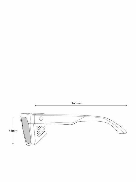 Spy Helm Tech Bărbătești Ochelari de soare cu Negru Cadru și Negru Oglindă Lentilă 6700000000140