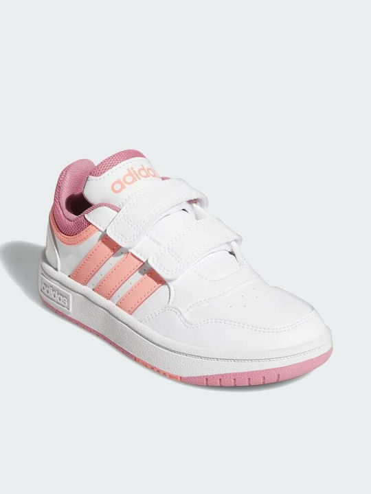 Hoops 3.0 CF Αθλητικά Παιδικά Παπούτσια Μπάσκετ με Σκρατς Cloud White / Acid Red / Rose Tone