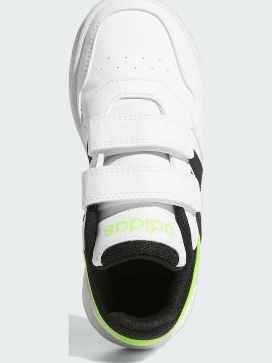 Hoops 3.0 CF Αθλητικά Παιδικά Παπούτσια Μπάσκετ με Σκρατς Cloud White / Core Black / Solar Green