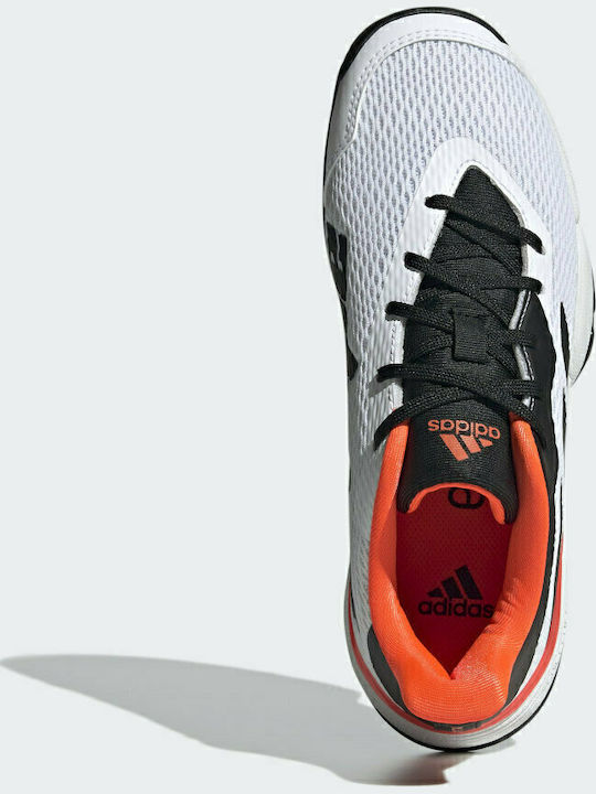Barricade Tennis Kids Sports Shoes Tennis with Laces Cloud White / Core Black / Solar Red