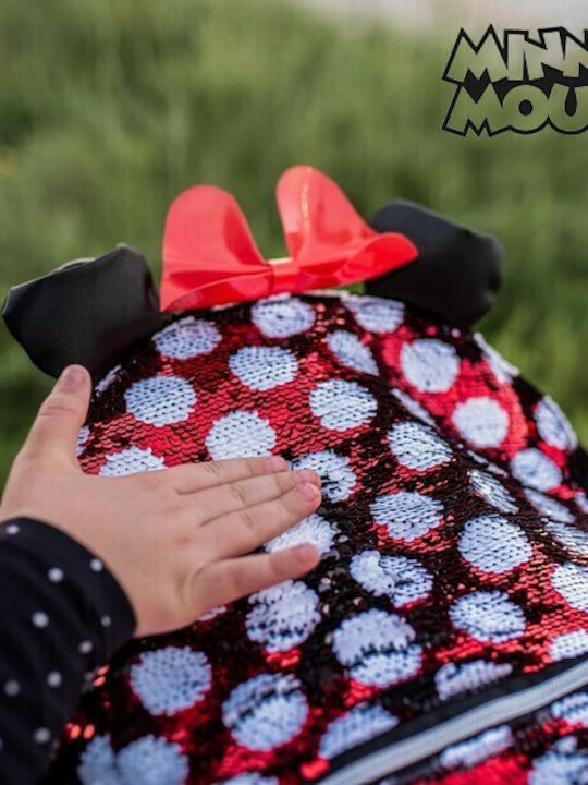 Minnie Mouse S0723088 Minnie Mouse Σχολική Τσάντα Πλάτης Δημοτικού Κόκκινη