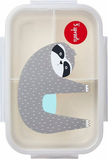 3 Sprouts Plastic Kids' Food Container Gray x x 6.4cm