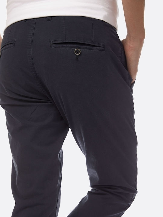 Trousers Chino Elastic in Slim Fit Marine