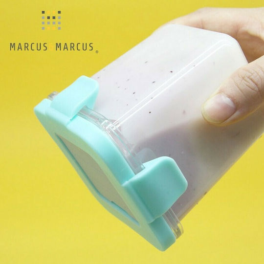 Marcus & Marcus Πλαστικό Παιδικό Σετ Φαγητού Τιρκουάζ 8.6 x 8.6 x 8.6εκ.