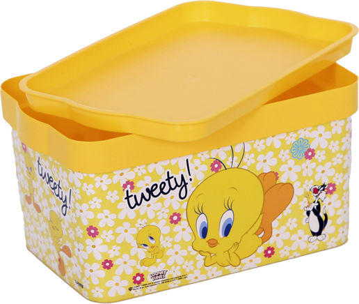 TnS Plastik Kinder Lebensmittelbehälter Gelb 21 x 14 x 10.5cm