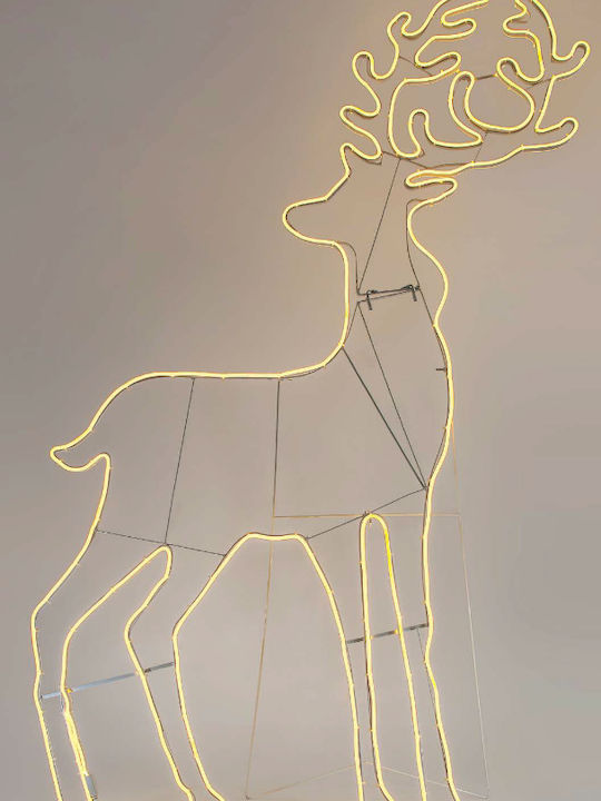 Eurolamp Christmas Rope Light in Shape Reindeer White 180x104x104cm