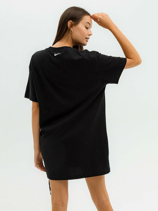Nike Essential Mini Αθλητικό Φόρεμα T-shirt Κοντομάνικο Μαύρο
