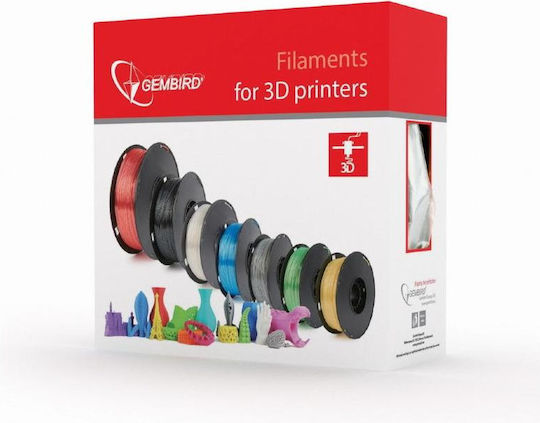Gembird ABS 3D Printer Filament 1.75mm White 1kg 1pcs (Spool)