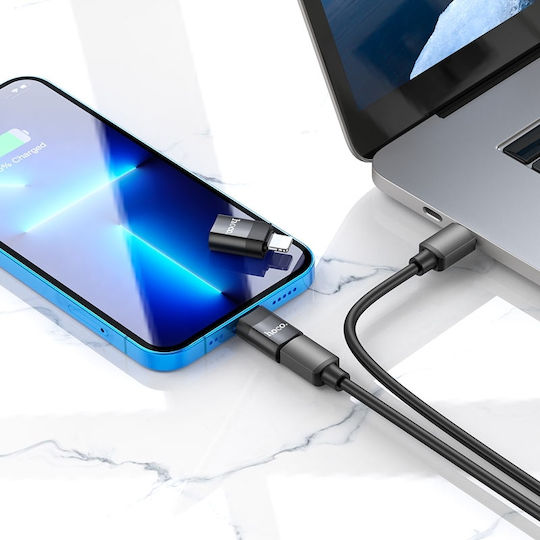 Hoco UA17 Konverter Blitzschlag männlich zu USB-C weiblich 1Stück