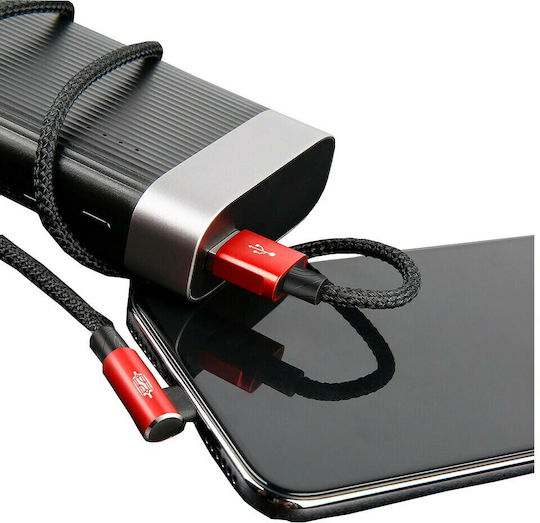 Baseus MVP Плетена USB 2.0 до микро USB кабел Червен 1м (CAMMVP-A09) 1бр