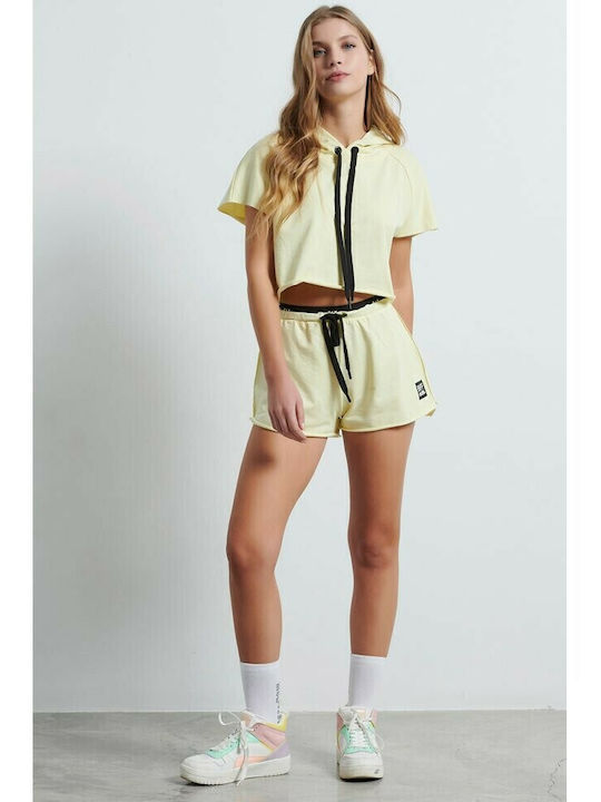 Bestie Women's Sporty Shorts Yellow