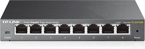 TP-LINK TL-SG108E Unmanaged L2 Switch with 8 Gigabit (1Gbps) Ethernet Ports