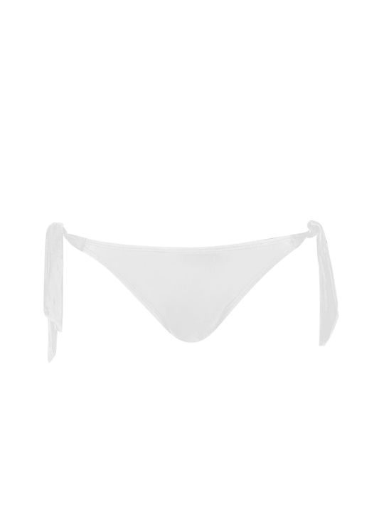 Bluepoint Bikini Slip με Κορδονάκια Λευκό