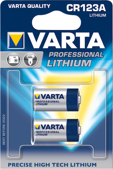 Varta Professional Lithium Μπαταρίες CR123 3V Μιας Χρήσης (Long Life) 2τμχ