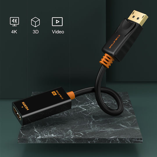 Cabletime AV586 4K Convertor DisplayPort Masculin în HDMI Feminin 1 Bucată
