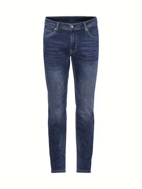 Felix Men's Jeans Pants Elastic with Regular Fit Blue