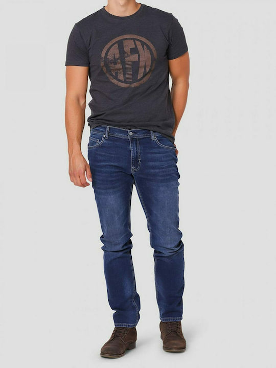 Felix Men's Jeans Pants Elastic with Regular Fit Blue