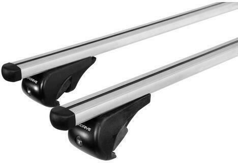Nordrive Aluminum Car Roof Bars Yuro 108cm Universal 1991 for Cars with Factory Bars Set with Roof Rack Legs and Lock