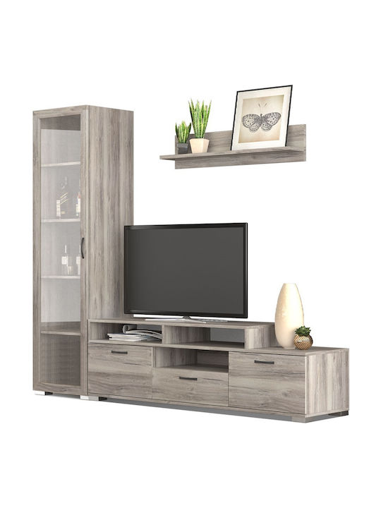 Unitate TV pentru sufragerie No29 Scrumieră cu vitrină L225xA45xÎ180buc