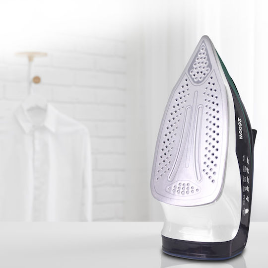 Beper Fier de Călcat cu Aburi 2600W cu Talpă din Oțel Inoxidabil și Debit Continu de Abur 25g/min