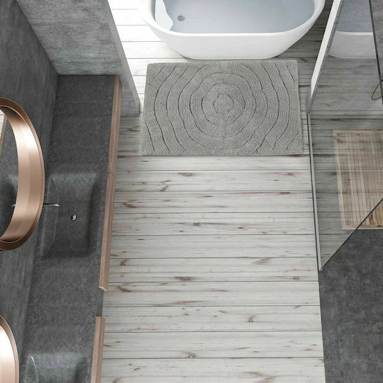 Das Home Πατάκι Μπάνιου Βαμβακερό 0625 420760900625 Γκρι 60x90εκ.