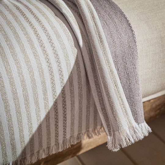 Gofis Home Lined 309 Cuverturi Pentru Canapea De Fotoliu Tricotat 180x180cm 21 Sand