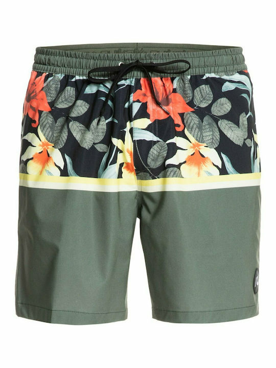 Ocean Division 17" Herren Badebekleidung Bermuda Khaki Blumen