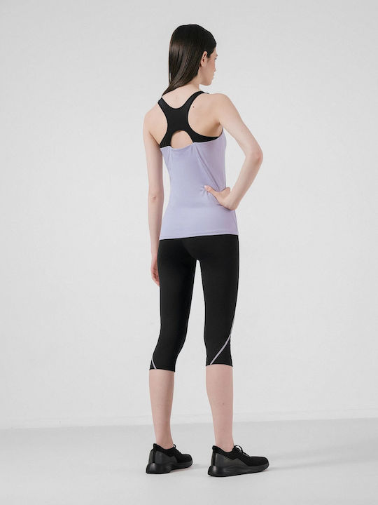 4F Women's Capri Training Legging High Waisted Black