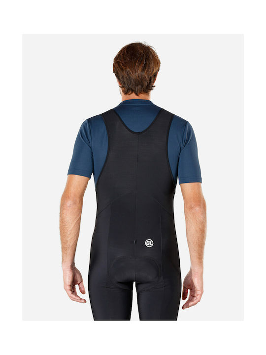 Bicycle Line Fiandre Windproof Αδιάβροχο Ανδρικό Κολάν Ποδηλασίας με Τιράντες Μαύρο