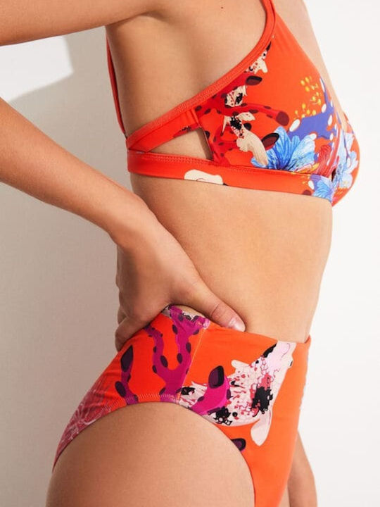 Attina Bikini Μπουστάκι Floral Πορτοκαλί