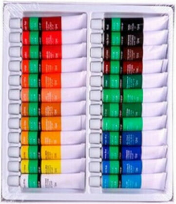 Artix Acrilicas Σετ Ακρυλικά Χρώματα Ζωγραφικής 12ml 24τμχ