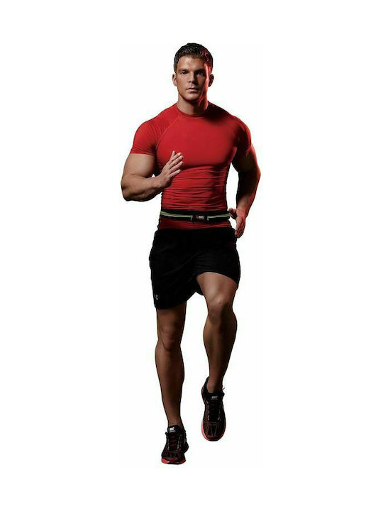 Body Sculpture Reflective Running Belt Τσαντάκι Μέσης για Τρέξιμο Μαύρο