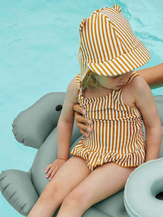 Liewood Floral Sea Shell Mix Kids Swimwear One-Piece Beige