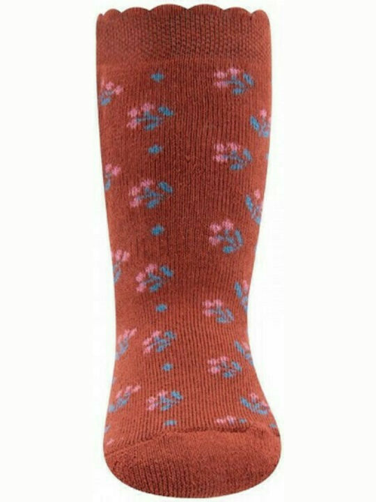 Ewers Girls Knee-High Non-Slip Socks Orange