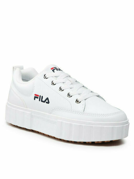 Fila Sandblast Γυναικεία Flatforms Sneakers Λευκά