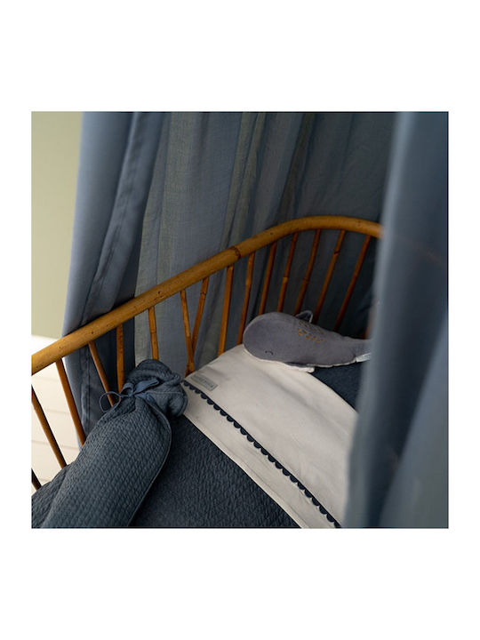 Little Dutch Mosquito Net Crib Pure Blue Cotton CA10100140 Blue 240cm