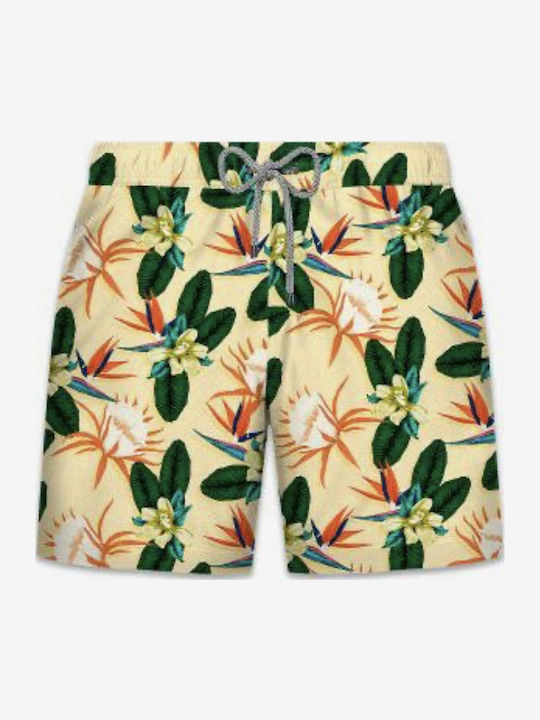 Ανδρικό Μαγιό Σορτς Μπεζ Floral