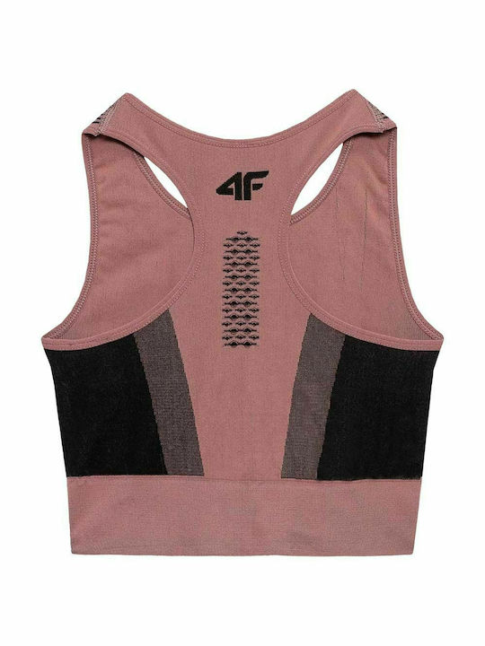 4F Women's Sports Bra without Padding Pink