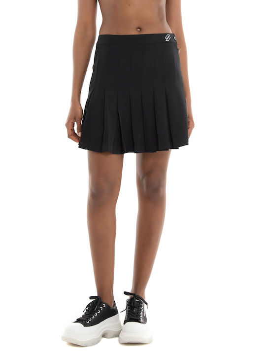 Superdry Πλισέ Mini Φούστα σε Μαύρο χρώμα