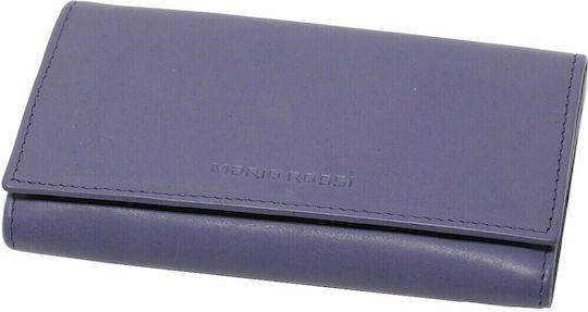 Mario Rossi 3034 Lederne Tabaktasche in Lila mit Verschluss