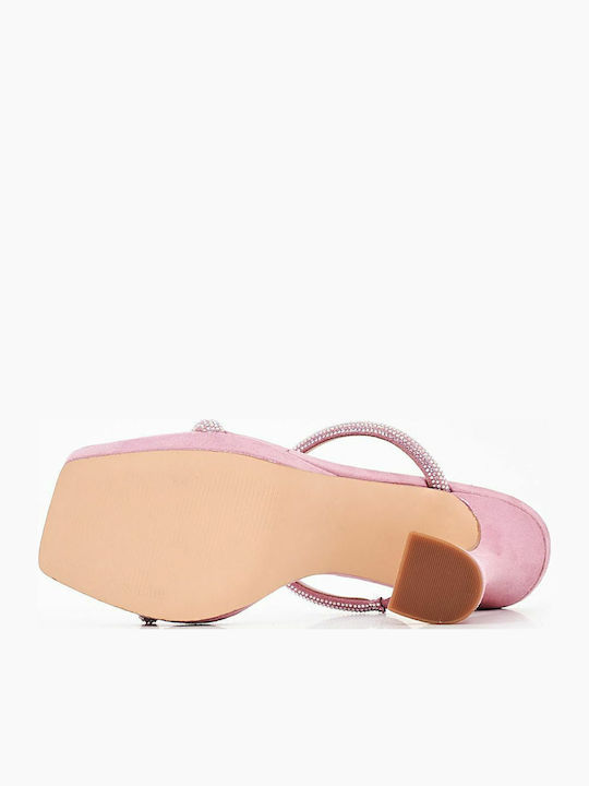 Adine 2 Wildleder Damen Sandalen in Rosa Farbe