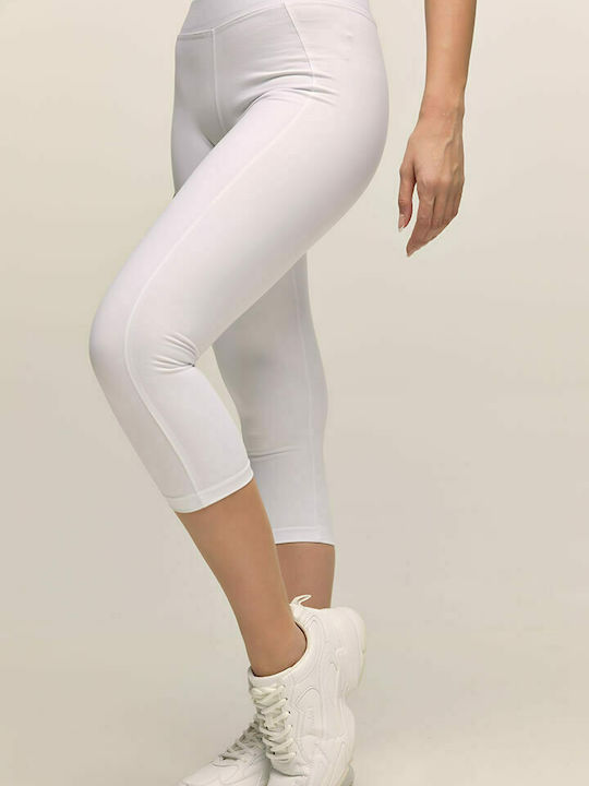 Women's Cropped Training Legging White