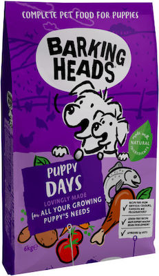 Barking Heads Puppy Days 2kg Ξηρά Τροφή χωρίς Σιτηρά για Κουτάβια με Σολομό και Κοτόπουλο Chicken & Salmon